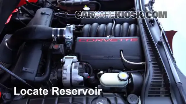 2002 Chevrolet Corvette 5.7L V8 Convertible Liquide essuie-glace Ajouter du liquide